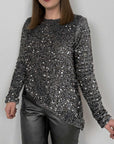 Tensione In - Maglia asimmetrica paillettes