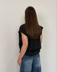 Haveone - Canotta con fiocco nera