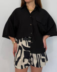 Haveone - Short etnico nero