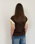 SusyMix - Maglia con dettaglio manica moro