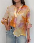 Haveone - Camicia acquerello arancio