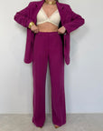 Tensione In - Pantalone palazzo ciclamino