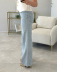 Please - Jeans a palazzo con microstrass
