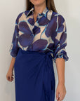 Tensione - Camicia flower blu