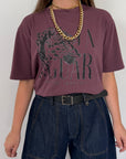 SusyMix - T-shirt giaguar vino