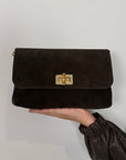 Civico23 - Borsa in vera pelle bamboo moro