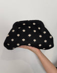 Civico23 - Borsa pouf pois nera/beige
