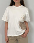 Haveone - Maglia con taschina con frange