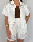 SusyMix - Completo cabochon bianco