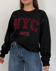 Civico23 - Felpa nera New York vino