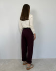 SusyMix - Pantalone punto Milano stellina vino