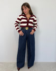 Tensione In - Jeans lavaggio unito con cintura