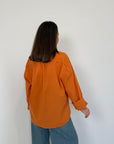 Haveone - Camicia leggera in cotone papaya