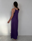 SusyMix - Abito scollo quadrato in viscosa viola