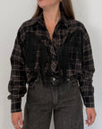 Tensione In - Camicia con frange nera