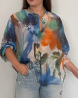 Haveone - Camicia acquerello blu