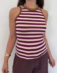Haveone - Canotta vogatore righe magenta