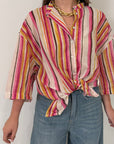 Tensione - Camicia millerighe multicolor