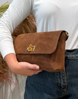 Civico23 - Borsa in vera pelle bamboo tabacco