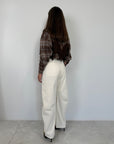 Tensione In - Pantalone barrel panna