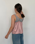 Haveone - Canotta doppia rosa/grigia