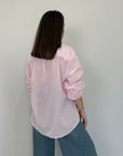 Haveone - Camicia leggera in cotone rosa