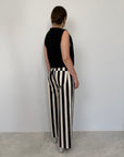Tensione In - Pantalone trend righe bianco nero