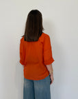 PRE-ORDINE 15/06: Haveone - Camicia in mussola di cotone papaya