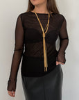 SusyMix - Maglia in tulle nera