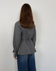 SusyMix - Camicia bacchette peplum grigia