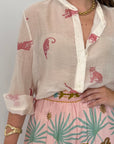 Haveone - Camicia con fantasia tigri