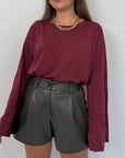 Haveone - Maglia manica trapezio bordeaux