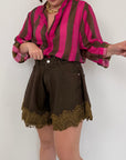 Haveone - Short Ivy farfalla moro con pizzo