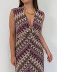 Tensione In - Abito zigzag buganville