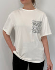 SusyMix - T-shirt taschino paillettes argento