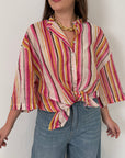 Tensione - Camicia millerighe multicolor