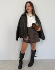 Haveone - Gonna con maniche camicia moro