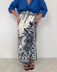 Tensione In - Gonna pareo lunga jungle blu