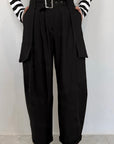 Haveone - Pantalone cargo nero