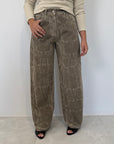 Haveone - Jeans bella stampa pitonata