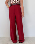 Haveone - Pantalone easy rosso