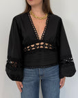 Tensione In - Camicia in pizzo nero