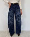 Motel - Jeans con ricami floreali