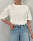 SusyMix - T-shirt con spalline bianca