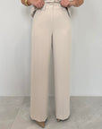 Tensione In - Completo fluido con giacca slim panna