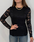 SusyMix - Maglia in pizzo nera