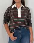Haveone - Polo righe verde