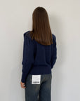 Haveone - Maglioncino con spalline blu