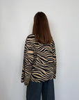 Tensione In - Maglia manica trapezio zebrata