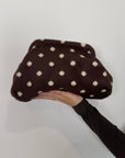Civico23 - Borsa pouf pois moro/beige